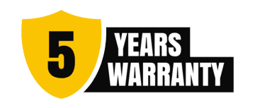 5 Years Warranty